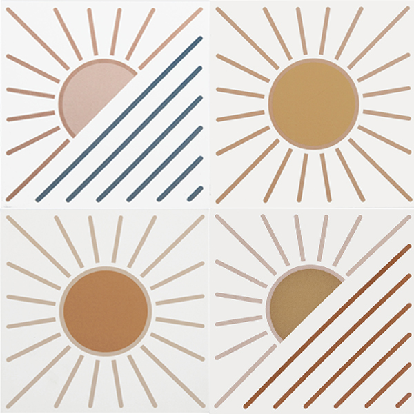 Sample: Sunny Days - Ceramic Tile (1 sample = 4 tiles)