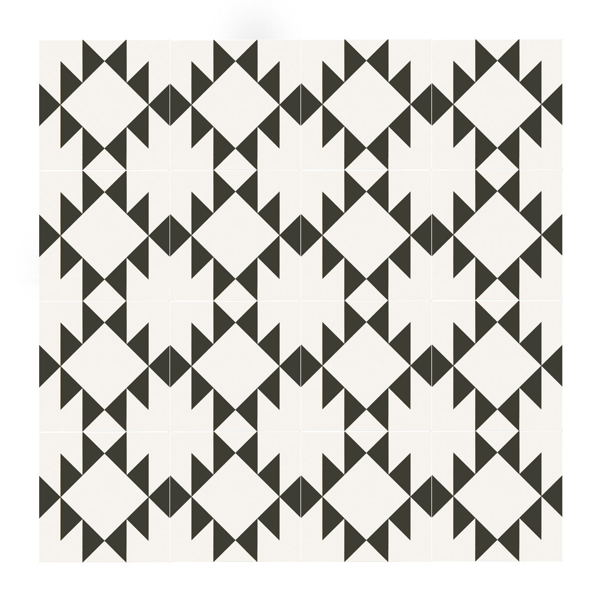Western White & Black - Ceramic Tile