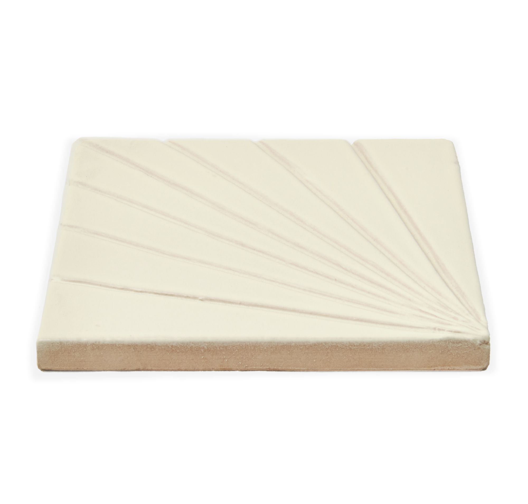 Tulum Bone 6x6 - Dimensional Relief Artisan Ceramic Tile