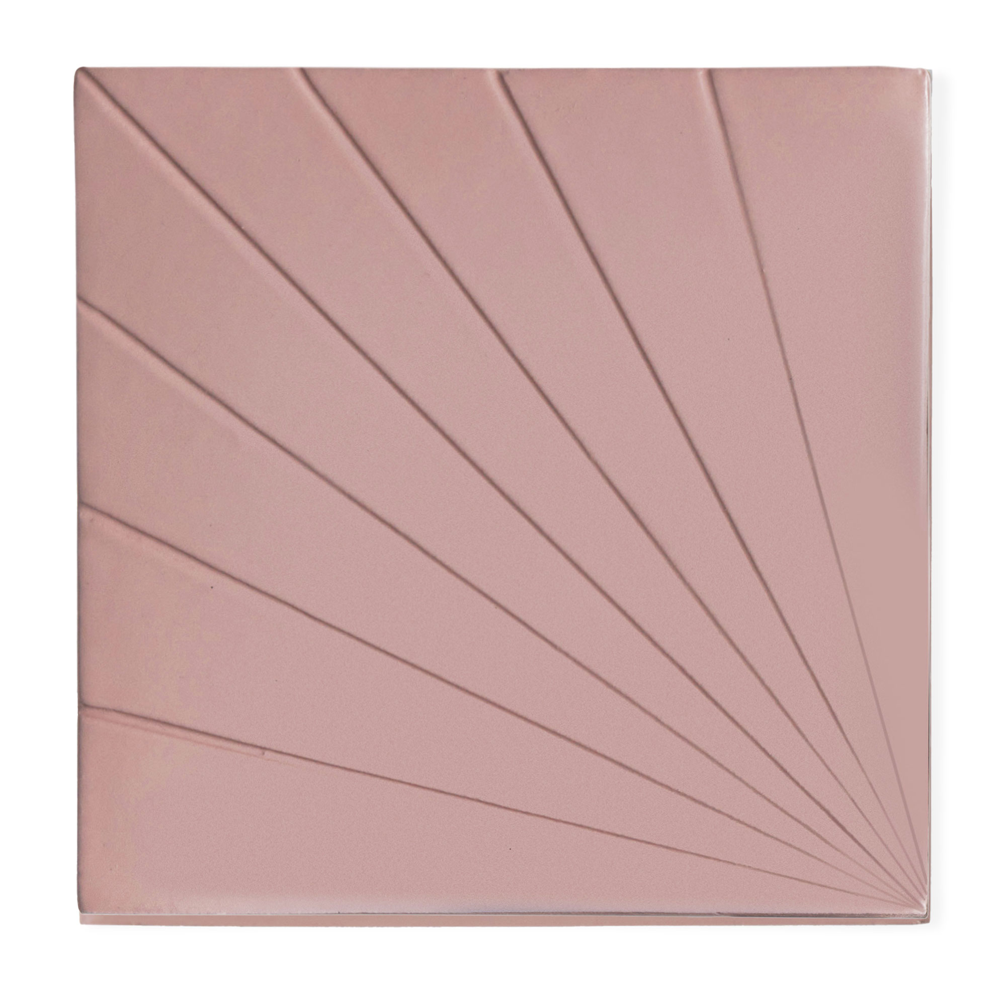 Sample: Tulum Pink 6x6 - Dimensional Relief Artisan Ceramic Tile