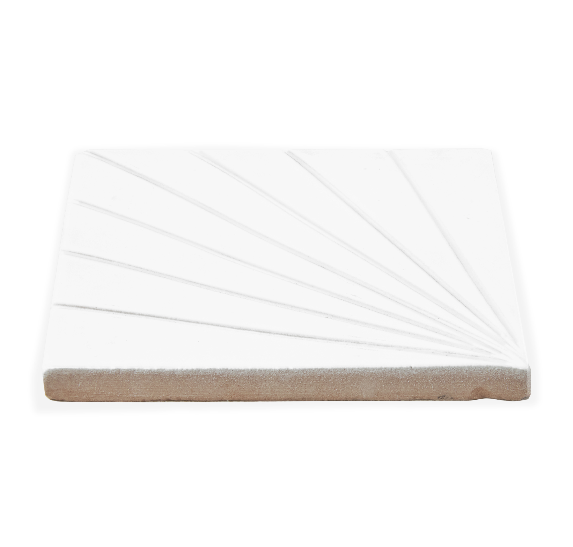 Tulum White 6x6 - Dimensional Relief Artisan Ceramic Tile